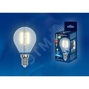 Лампа LED-G45-6W/WW/E14/FR PLS02WH Uniel UL-00000303