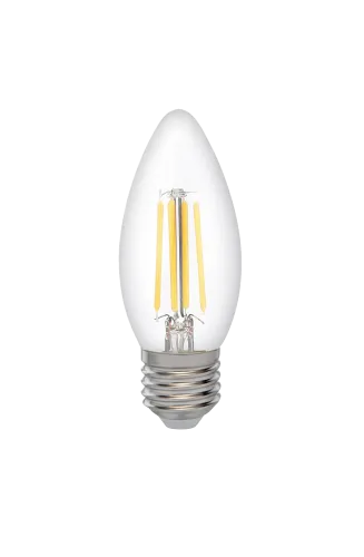 Лампа Jazzway LED C35 6w Е27 4000K PLED OMNI CL (5020542) прозрачная