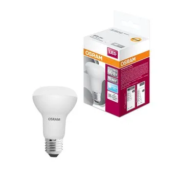 Лампа светодиодная LED STAR R63 7W, Е27 LEDSR6360 7W/840 230VFR E27 10X1 RU | 4058075282650 | Osram