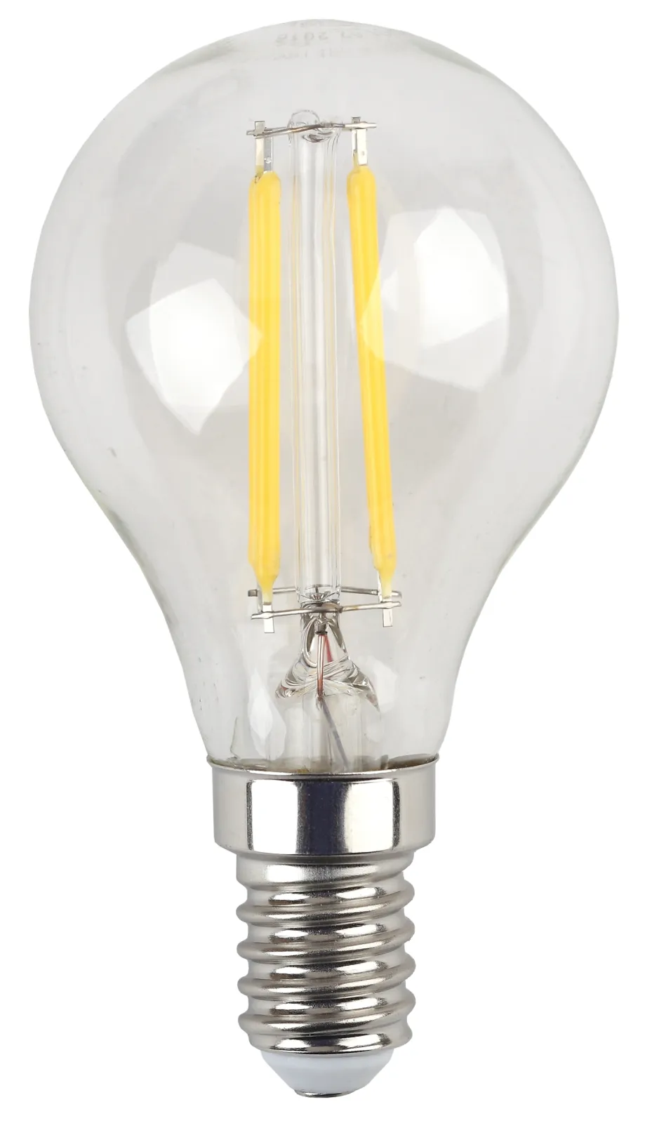 Лампа светодиодная LED филамент шар матовый F-LED P45-7W-827-E14 филамент 7Вт E14 2700К | Б0027946 |