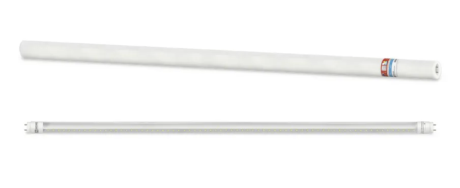 Лампа светодиодная LED-T8-П-PRO 20Вт трубчатая с двухсторонним цоколем прозрачная 6500К холод. бел. 