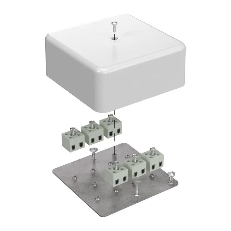 Коробка огнестойкая для кабель-канала 40-0470-FR2.5-12 Е15-Е120 103х103х45 Промрукав 40-0470-FR2.5-1