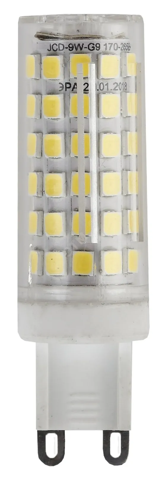 Лампа светодиодная СТАНДАРТ LED JCD-9W-CER-827-G9 (диод, капсула, 9Вт, тепл, G9) | Б0033185 | ЭРА
