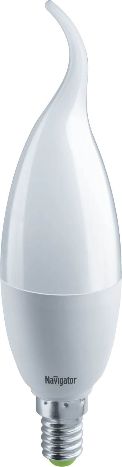 Лампа светодиодная LED 8,5Вт Е14 230В 6500К NLL-FC37-8.5-230-6.5K-E14-FR свеча на ветру матовая | 61