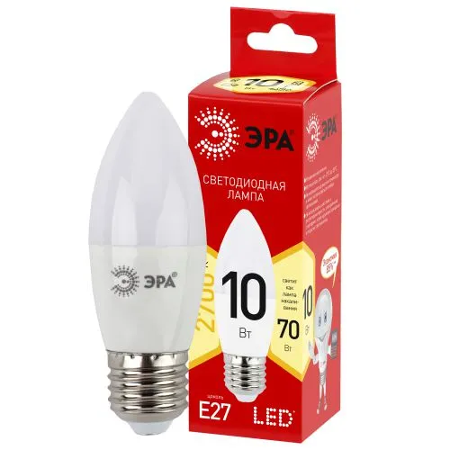 Лампа светодиодная RED LINE LED B35-10W-827-E27 R E27 / Е27 10 Вт свеча теплый белый свет | Б0052377