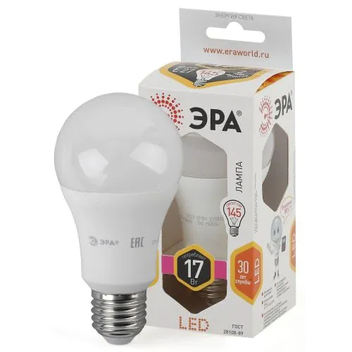 Лампа светодиодная LED A60-17W-827-E27 | Б0031699 | ЭРА