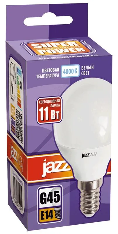 Лампа светодиодная PLED- SP G45 11w E14 4000K 230/50 | .5019270 | Jazzway