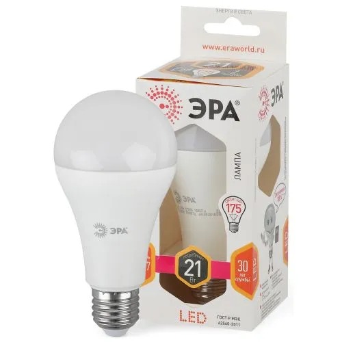 Лампа светодиодная LED 21Вт E27 2700К СТАНДАРТ груша | Б0035331 | ЭРА
