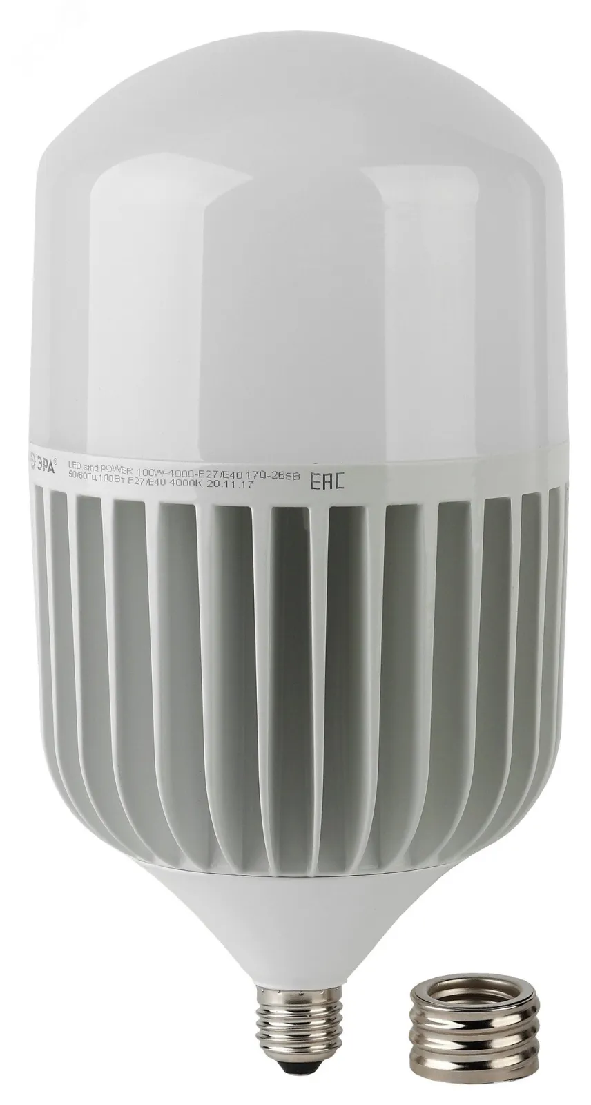 Лампа светодиодная STD LED POWER T160-100W-4000-E27/E40 100Вт Е27/Е40 колокол нейтр. бел. Эра Б00561