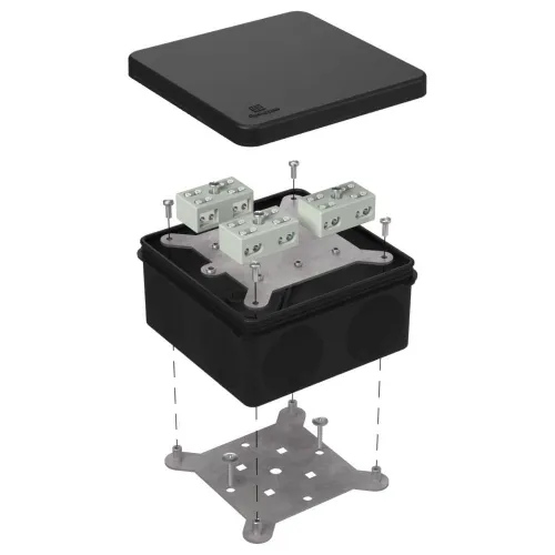 Коробка огнестойкая для о/п 40-0210-FR2.5-6 Е15-Е120 RAL9005 80х80х40