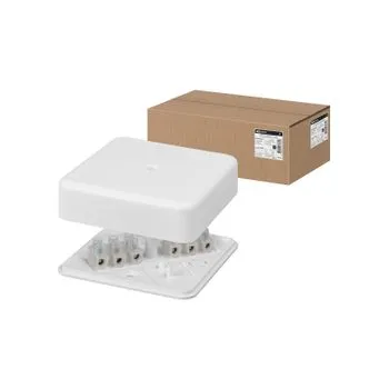 Коробка распаячная КР 75х75х20 ОП с клем. колодкой белая IP40