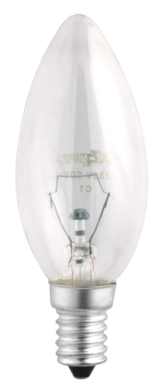 Лампа накаливания ЛОН 60Вт E14 240В B35 clear | 3320553 | Jazzway