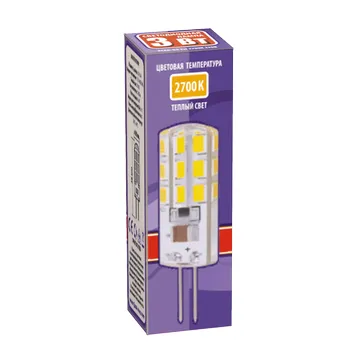 Лампа светодиодная LED 3Вт G4 220В 2700К PLED-G4 капсульная | 1032041 | Jazzway