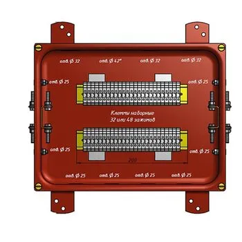 Коробка соединительная КС-30 УХЛ1,5 IP65 металлические заглушки