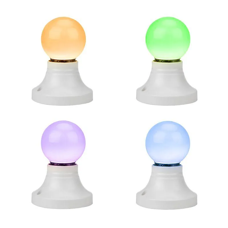 Лампа светодиодная шар E27 3LED d45мм RGB Neon-Night 405-513