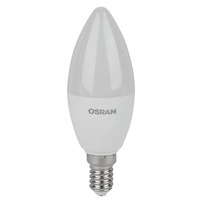 Лампа светодиодная LED Value LVCLB60 7SW/865 7Вт свеча матовая E14 230В 2х5 RU (уп.5шт) OSRAM 405807