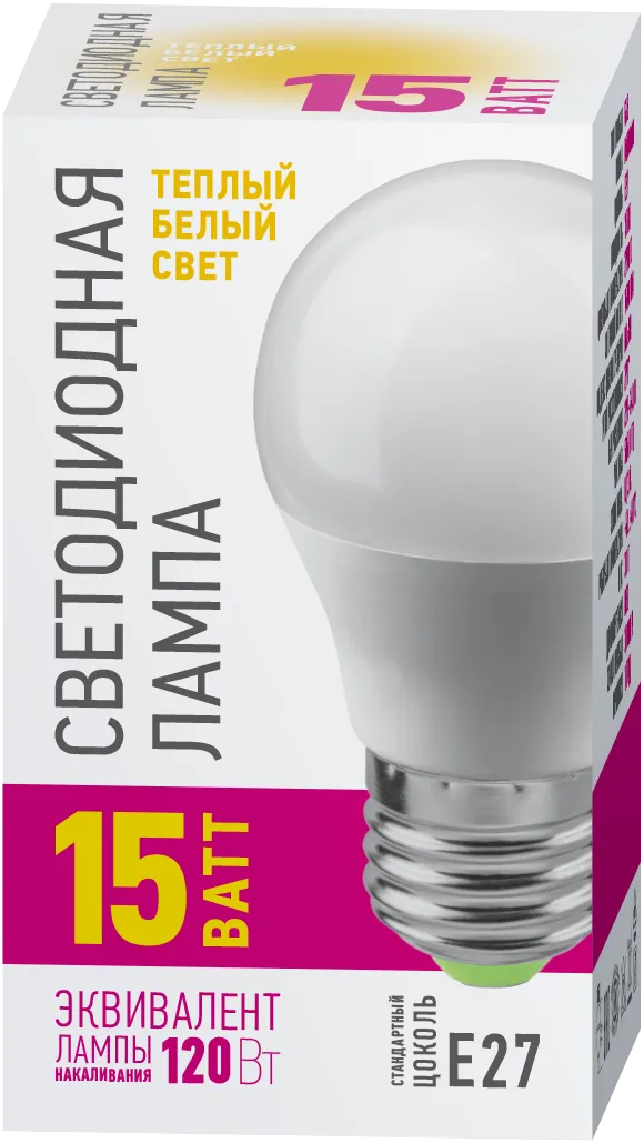 Лампа светодиодная 90 437 OLL-G45-15-230-2.7K-E27-PROMO ОНЛАЙТ 90437