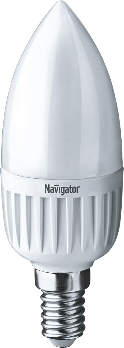 Лампа светодиодная LED 5Вт Е14 230В 6500К NLL-P-C37-5-230-6.5K-E14-FR свеча матовая | 61249 | Naviga