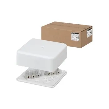 Коробка распаячная КР 75x75x28 ОП с клем. колодкой белая IP40