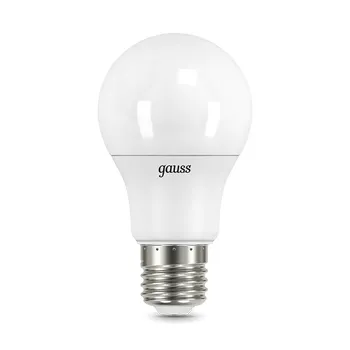 Лампа светодиодная Black 12Вт A60 грушевидная 3000К тепл. бел. E27 1140лм шаг. диммир. GAUSS 1025021