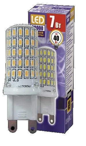 Лампа светодиодная LED 7Вт G9 220В 2700К PLED-G9 капсульная | 1039064B | Jazzway