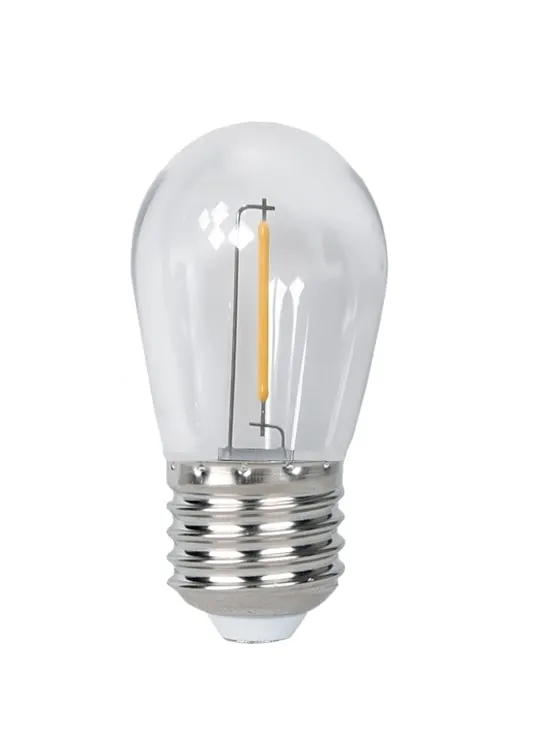 Лампа светодиодная для белт-лайта PLED- ECO- S14 1w E27 2700K CLEAR | .5040625 | Jazzway