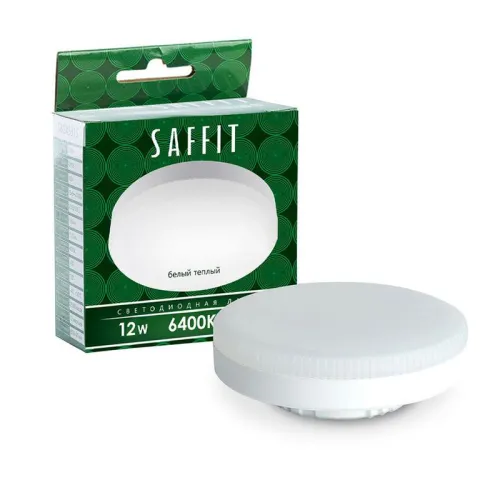 Лампа светодиодная SB12 12Вт 6400К GX53 230В SAFFIT 55190