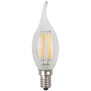 Лампа LED ВXS-7w-827-Е14 ЭРА F-LED свеча на ветру (576511) прозрачный премиум