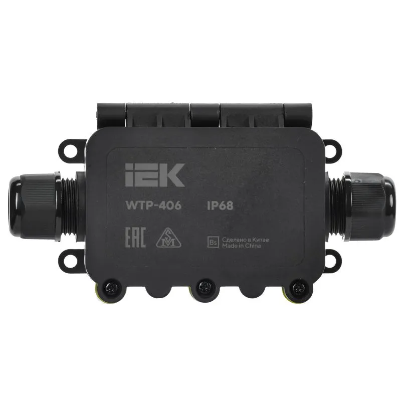 Коробка распределительная герметичная WTP-406 2 ввода IP68 IEK UWB10-I-450-40-02-68