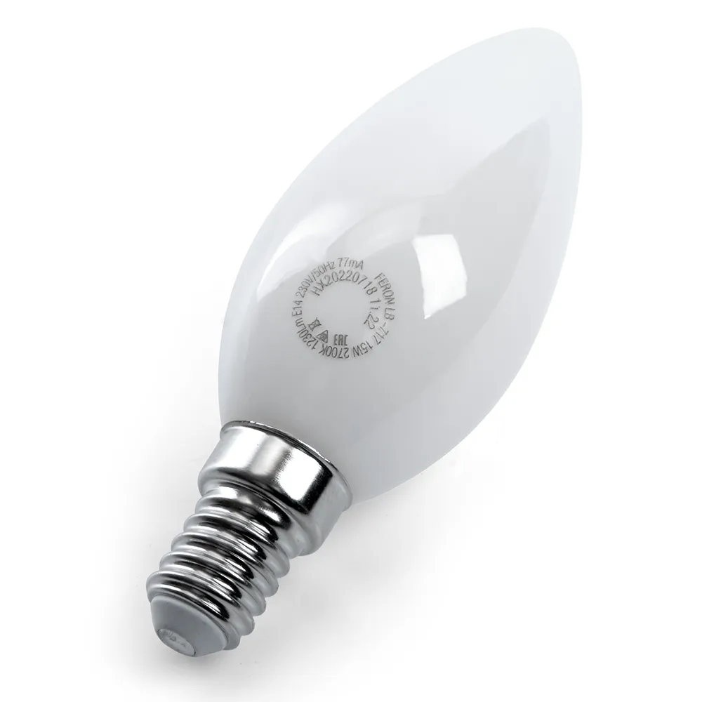 Лампа светодиодная LB-717 15Вт матовая 4000К E14 230В FERON 38257