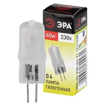 Лампа галогенная капсульная 40Вт 220В G4 JCD | C0039282 | ЭРА