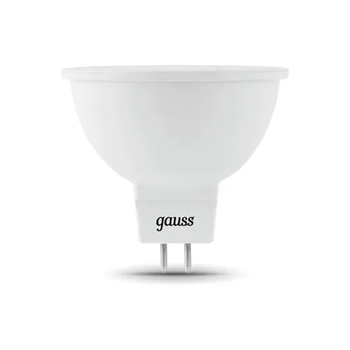 Лампа светодиодная Black 5Вт MR16 софит 6500К холод. бел. GU5.3 530лм GAUSS 101505305