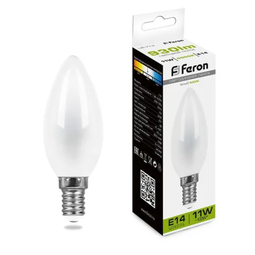 Лампа светодиодная LB-713 11Вт матовая 4000К E14 230В FERON 38007
