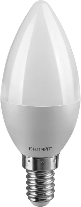 Лампа светодиодная OLL-C37-8-230-4K-E14-FR | 71633 | ОНЛАЙТ