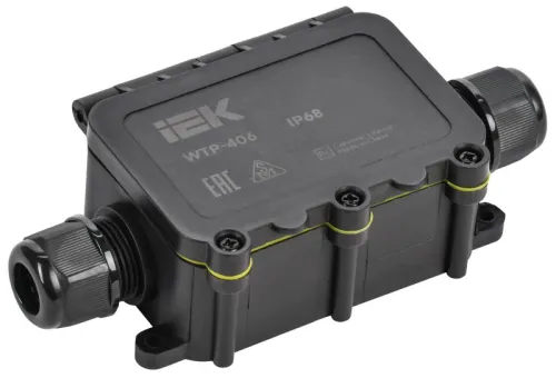 Коробка распределительная герметичная WTP-406 2 ввода IP68 IEK UWB10-I-450-40-02-68