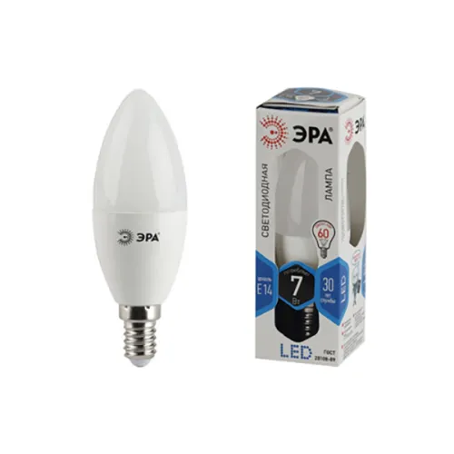 Лампа LED В35-9w-840-Е14 ЭРА (576702)