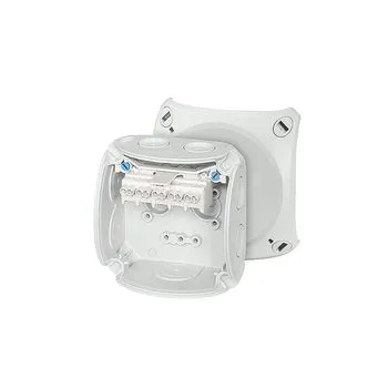 Коробка распр. откр.пр. DK0202G IP66/67 всепогод 93x93x62 7 мебр. ввод 5-пол. клем-к 0,75-4мм2