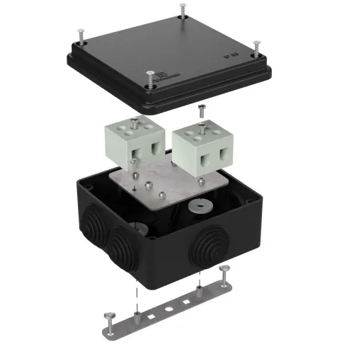 Коробка огнестойкая для о/п 40-0300-FR10.0-4 Е15-Е120 RAL9005 100х100х50 (14 шт/кор)