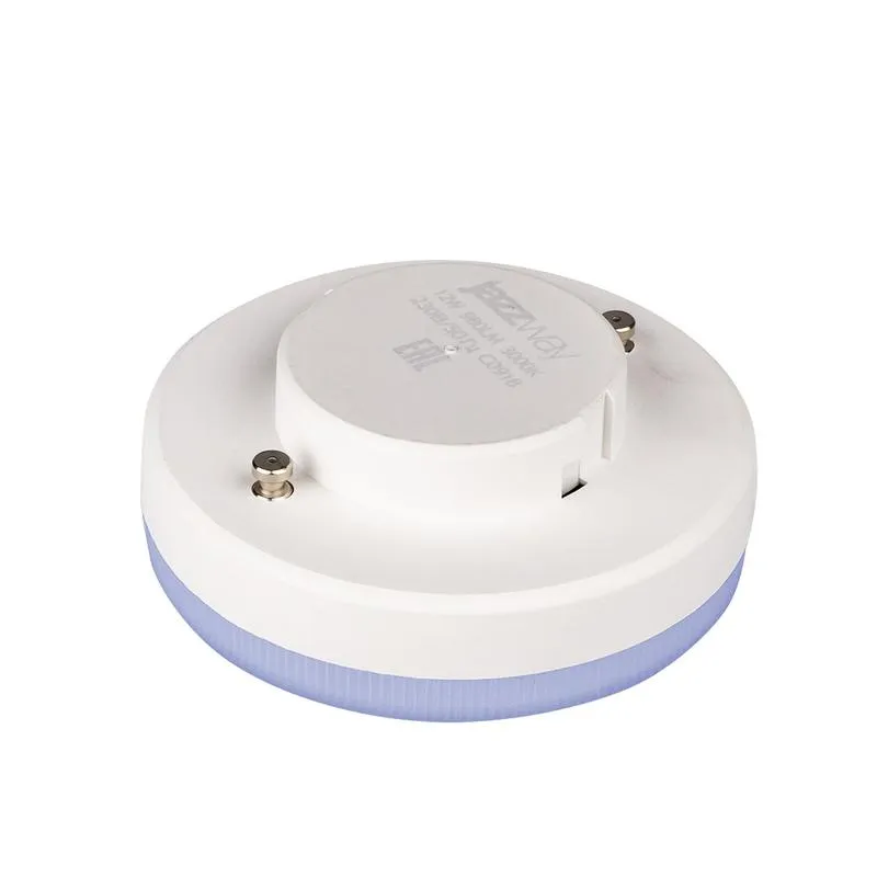 Лампа светодиодная LED 12Вт GX53 220В 3000К PLED-GX53 таблетка (плоский цилиндр) | 1029102 | Jazzway