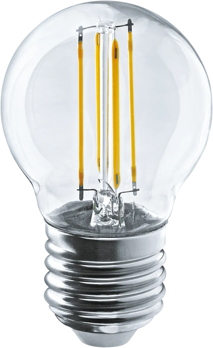 Лампа светодиодная LED 4Вт Е27 230В 4000К NLL-F-G45-4-230-4K-E27 шарик прозрачный | 61343 | Navigato