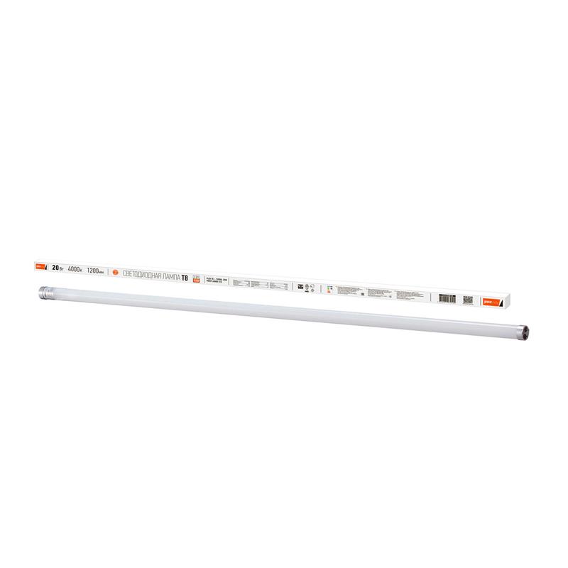 Лампа светодиодная LED 20Вт G13 220В 6500К PLED T8-1200GL FROST трубчатая | 1025340 | Jazzway
