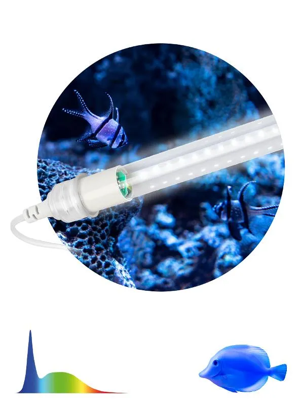 Фитолампа для растений светодиодная FITO-10W-Ra90-Т8-AQUA для аквариума, 10 Вт, полный спектр | Б005