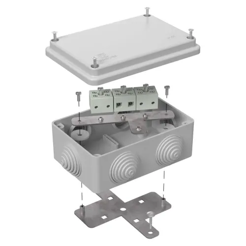 Коробка огнестойкая для о/п 40-0300-FR2.5-8 Е15-Е120 RAL7035 100х100х50 (14 шт/кор)