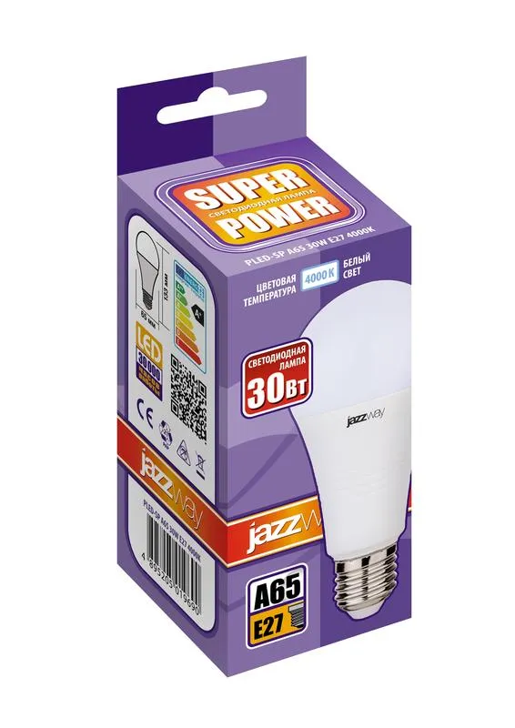 Лампа светодиодная PLED- SP A65 30w E27 4000K 230/50 | .5019690 | Jazzway