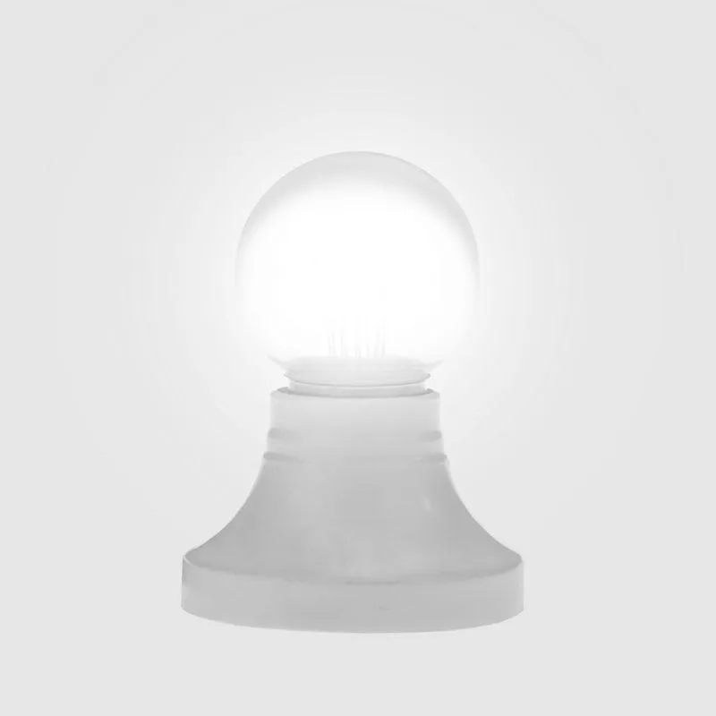 Лампа шар e27 6 LED  Ø45мм - белая, прозрачная колба, эффект лампы накаливания | 405-125 | NEON-NIGH