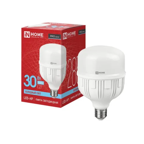 Лампа светодиодная высокомощная LED-HP-PRO 30Вт цилиндр 6500К холод. бел. E27 2850лм 230В IN HOME 46