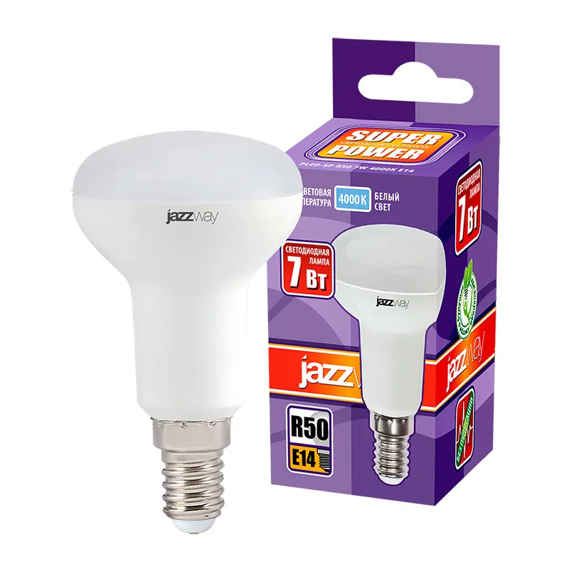 Лампа светодиодная PLED- SP R50 7w 4000K E14 230/50 | .5019751 | Jazzway