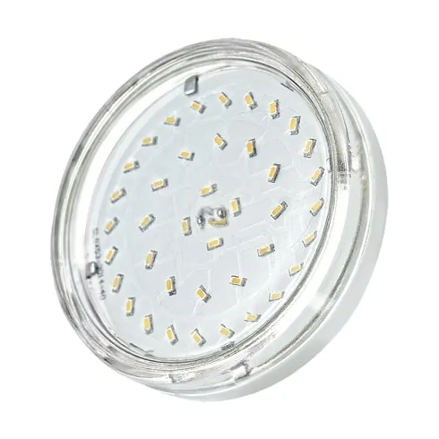 Лампа светодиодная PLED-ECO 6Вт таблетка прозрачная 5000К холод. бел. GX53 510лм 230В JazzWay 285209
