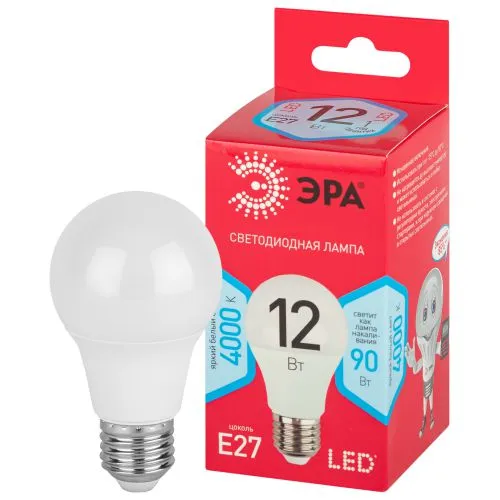 Лампа светодиодная LED A60-12W-840-E27 R (диод, груша, 12Вт, нейтр, E27) (10/100/2000) | Б0049636 | 