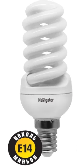 Лампа энергосберегающая КЛЛ 11Вт Е14 827 спираль NCLP-SF-11-827 | 94098 | Navigator